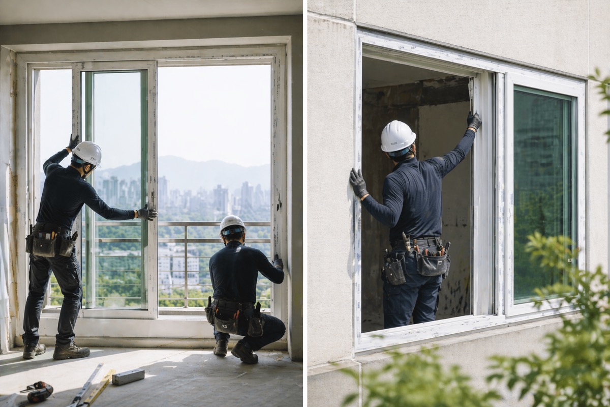 노후 창호 보강
